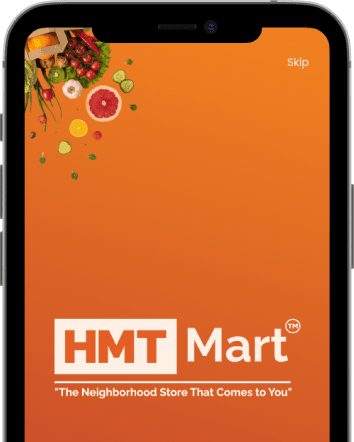 HMT Mart Rider App on phone