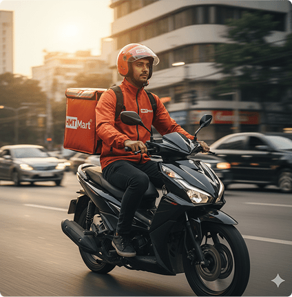 HMT Delivery Rider on Bike